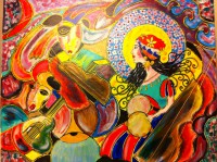 Faces 20"x 16" 